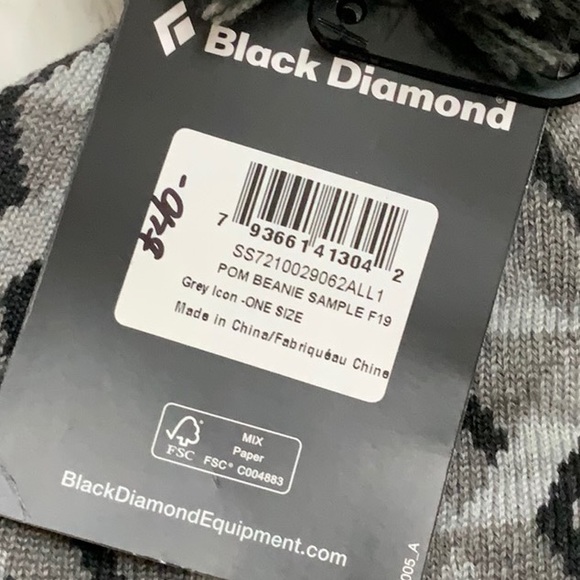 Black Diamond POM BEANIE - Grey Icon - Picture 7 of 12